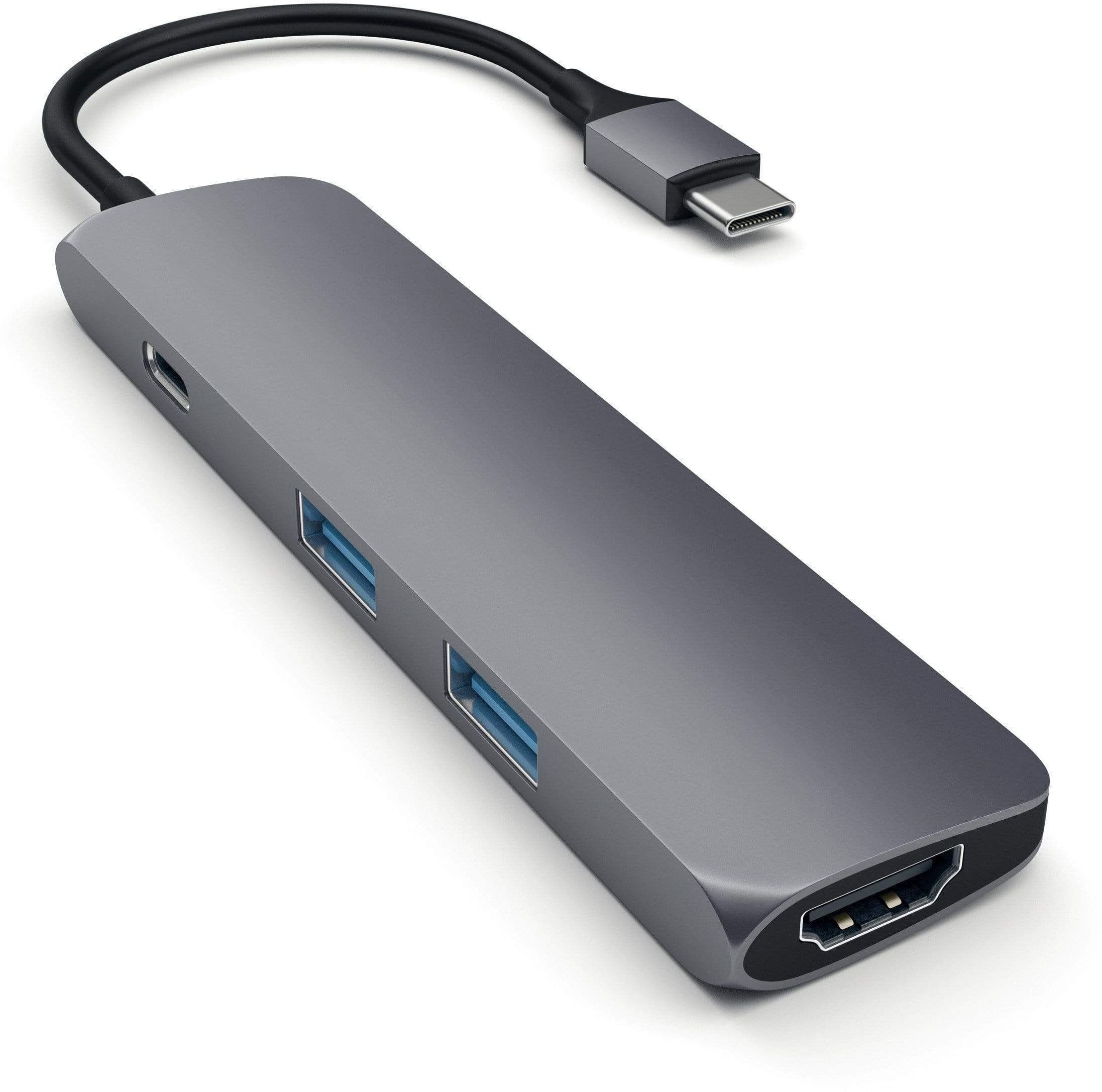 Satechi Redukce / adaptér - Satechi, USB-C Slim Multi-Port Adapter Gray