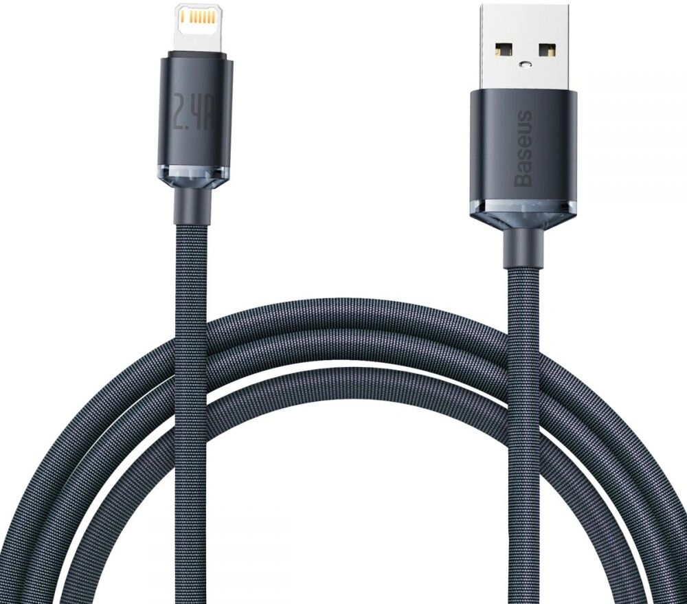 Baseus Kabel USB-A/Lightning - Baseus, Crystal Shine 200cm Black