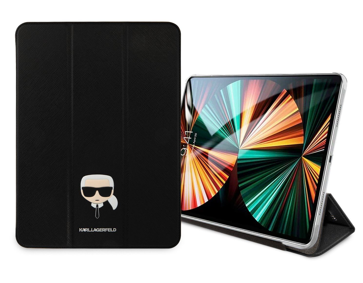 Karl Lagerfeld Pouzdro pro iPad Pro 12.9 (2020/2021) - Karl Lagerfeld, Karl Head Black