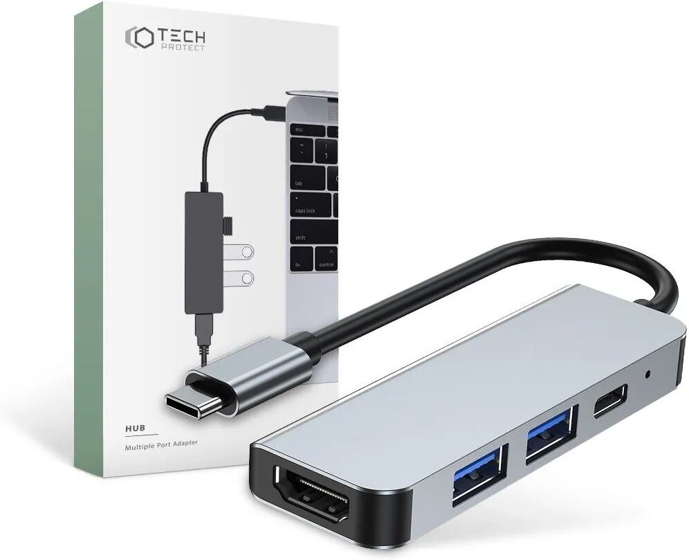 Tech-Protect Redukce / adaptér USB-C - Tech-Protect, V2-HUB 4in1