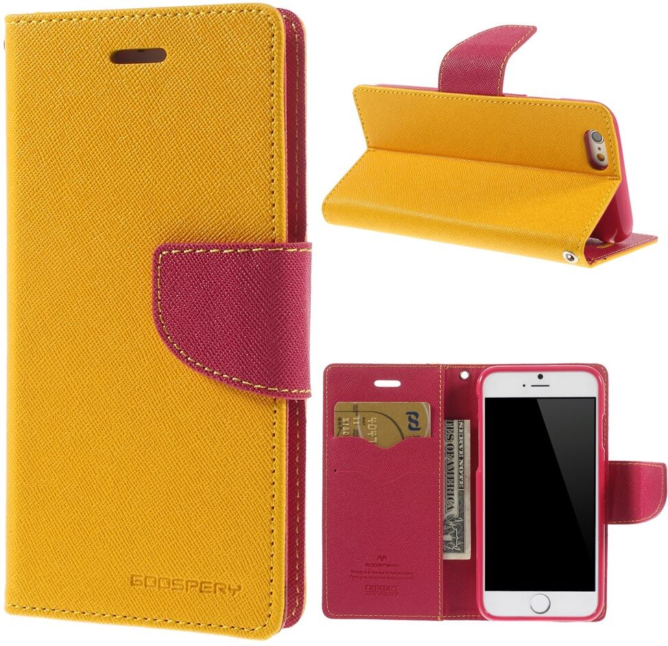 Mercury Pouzdro / kryt pro Apple iPhone 6 / 6S - Mercury, Fancy Diary Yellow/Hotpink