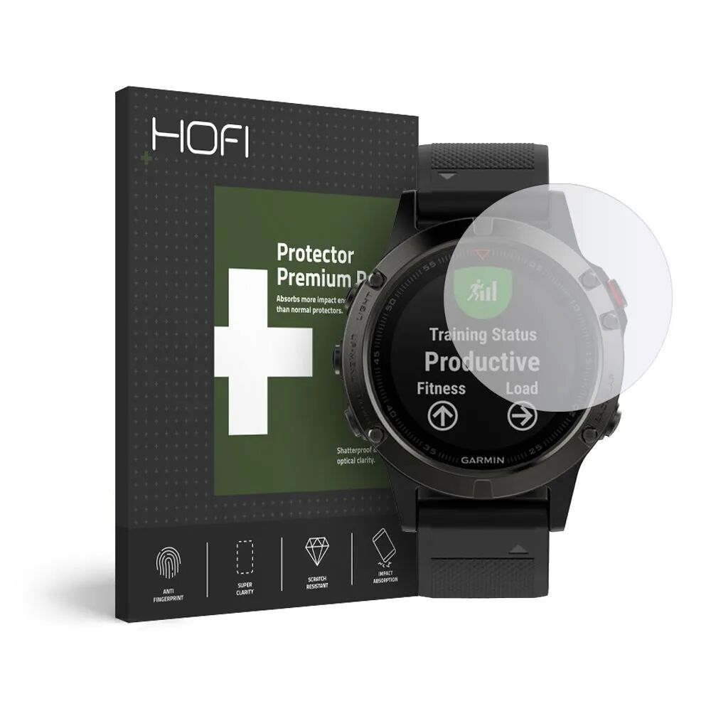 Hofi Hybridní ochranné sklo na Garmin Fenix 5 / 6 / 6 PRO / 7 - Hofi, Glass Pro+