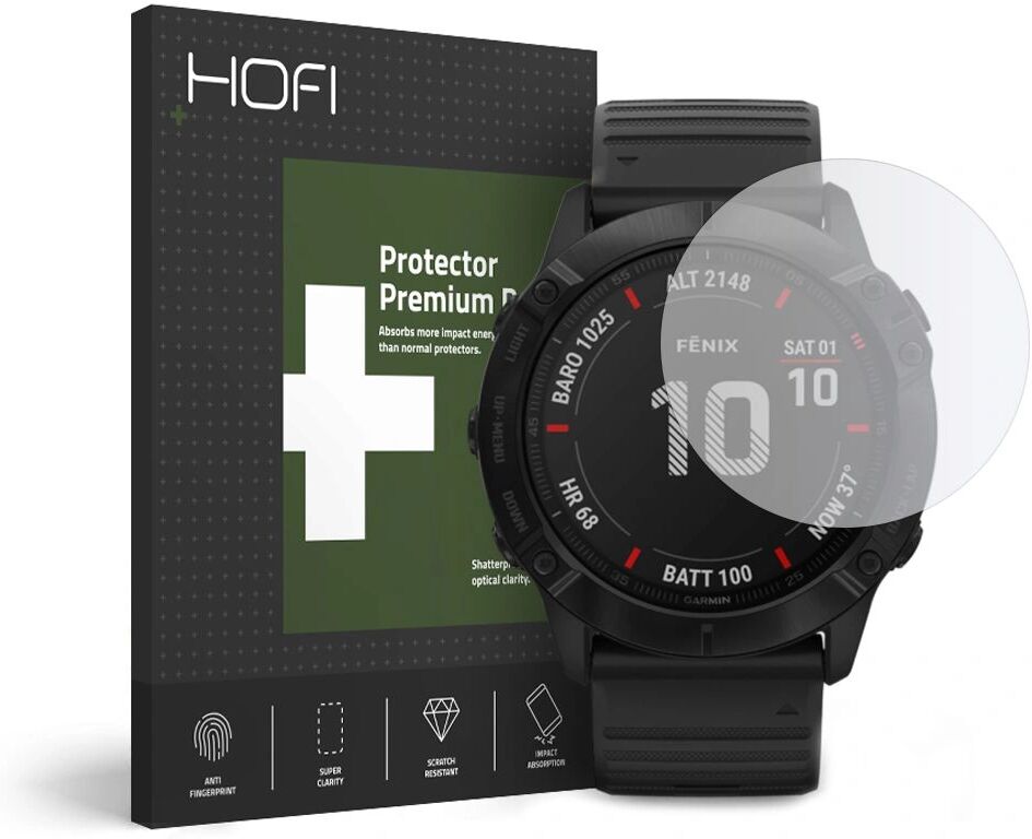 Hofi Hybridní ochranné sklo na Garmin Fenix 6X / 6X PRO / 7X - Hofi, Glass Pro+