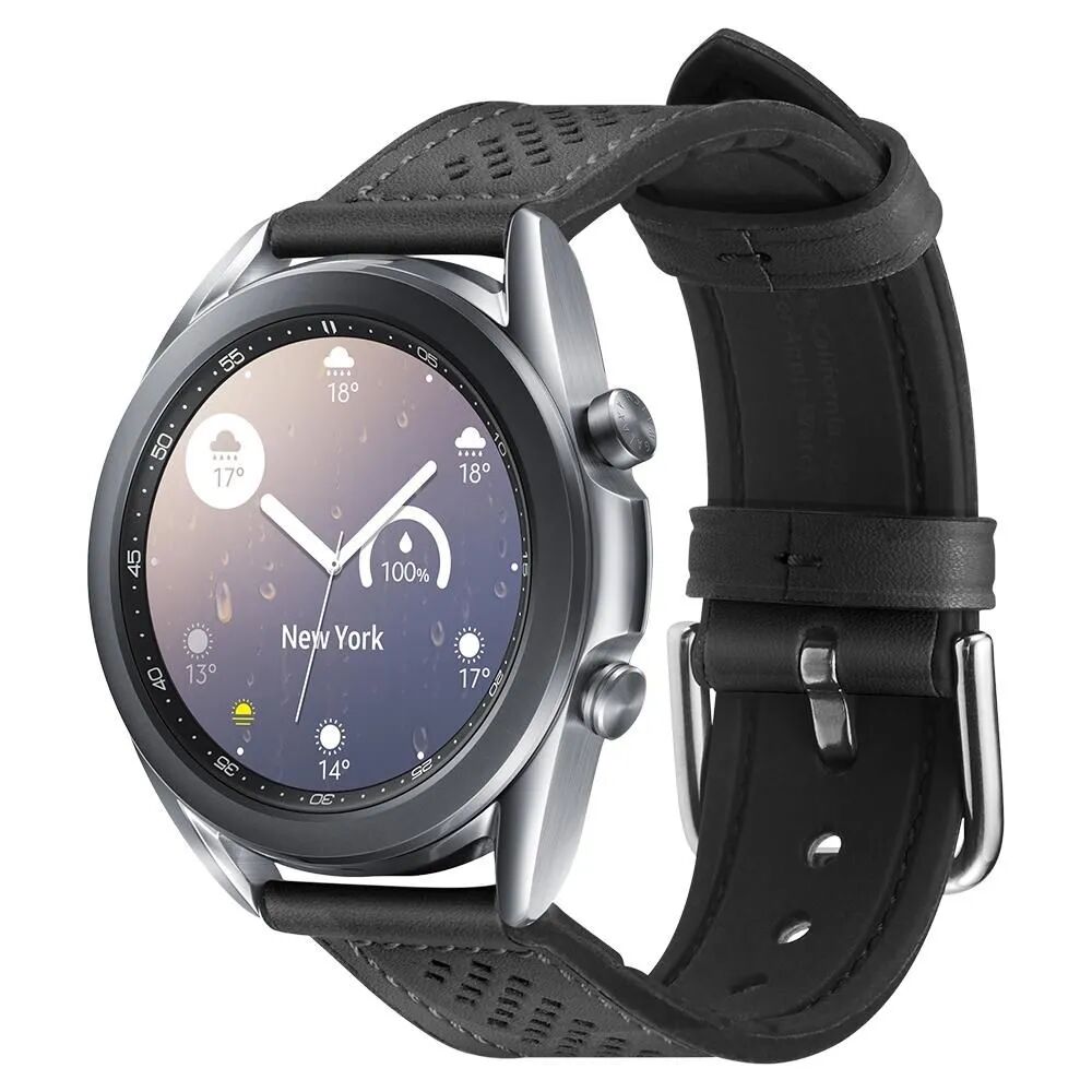 Spigen Řemínek pro Samsung Galaxy Watch 40mm / 41mm / 42mm / 44mm / 46mm - Spigen, Retro Fit Black