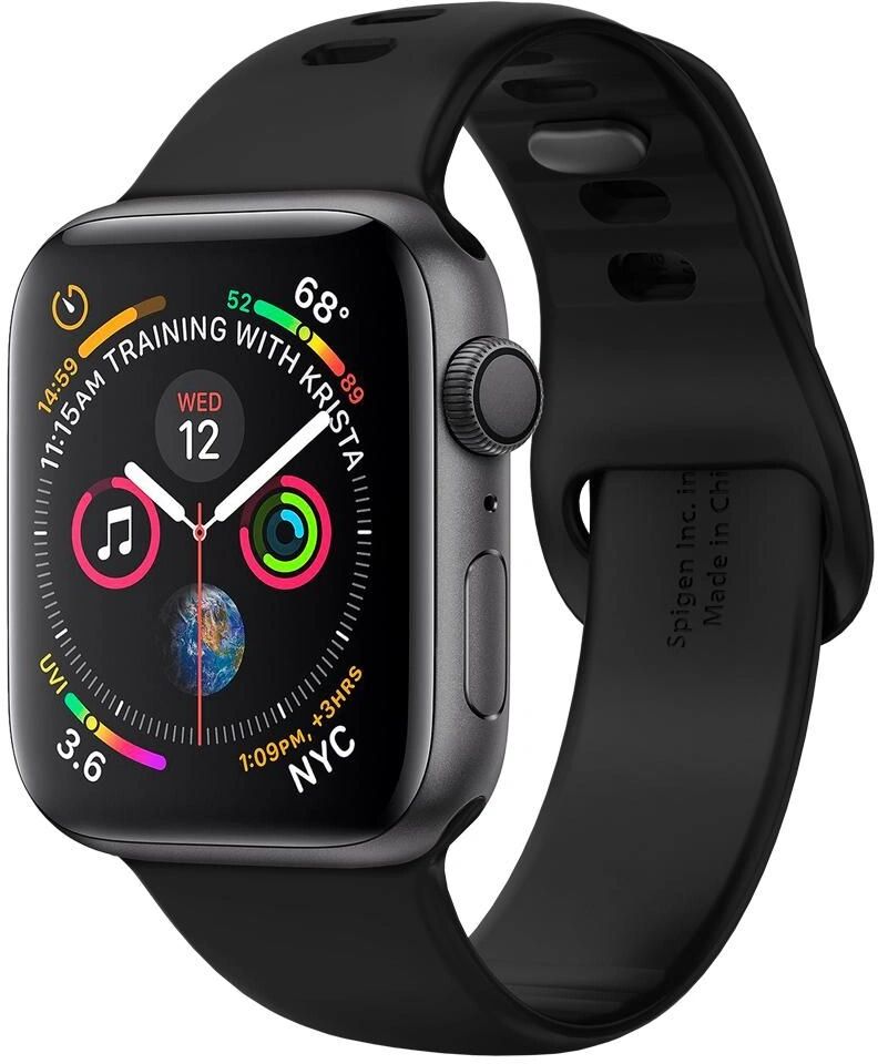 Spigen Řemínek pro Apple Watch 38mm / 40mm / 41mm - Spigen, Air Fit Black