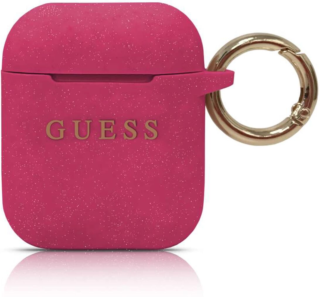 Guess Pouzdro pro sluchátka AirPods - Guess, Silicone Fuchsia