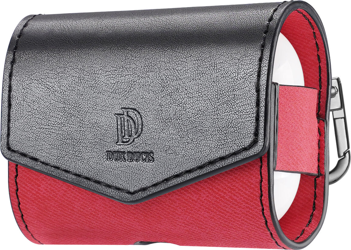 DuxDucis Pouzdro na sluchátka AirPods Pro - DuxDucis, Leather Case Red