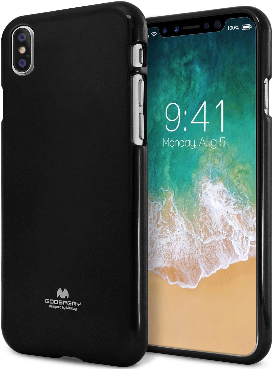 Mercury Ochranný kryt pro iPhone XS / X - Mercury, Jelly Case Black