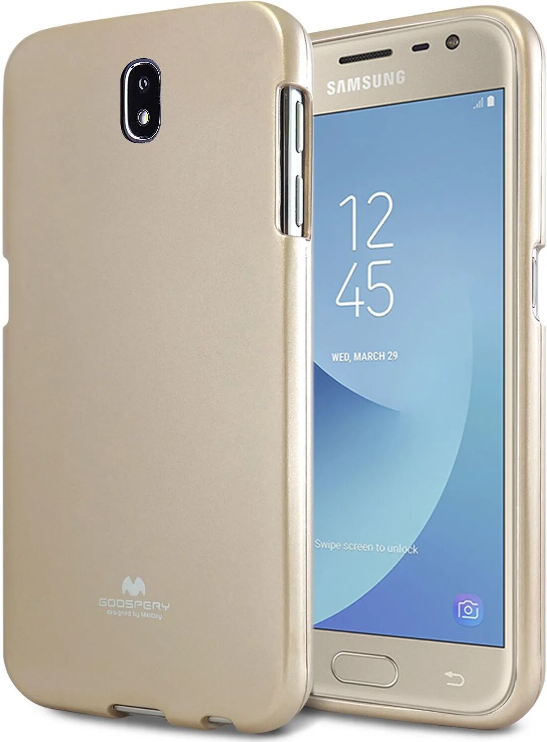 Mercury Pouzdro / kryt pro Samsung GALAXY J3 (2017) J330 - Mercury, Jelly Gold