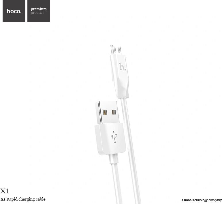 Hoco Kabel MICRO-USB - Hoco, X1 White 200cm