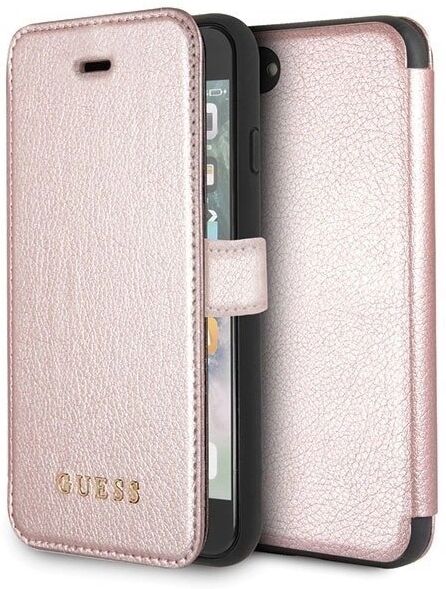 Guess Pouzdro / kryt pro iPhone 8 / 7 / 6s / 6 / SE (2020) - Guess, IriDescent Book RoseGold