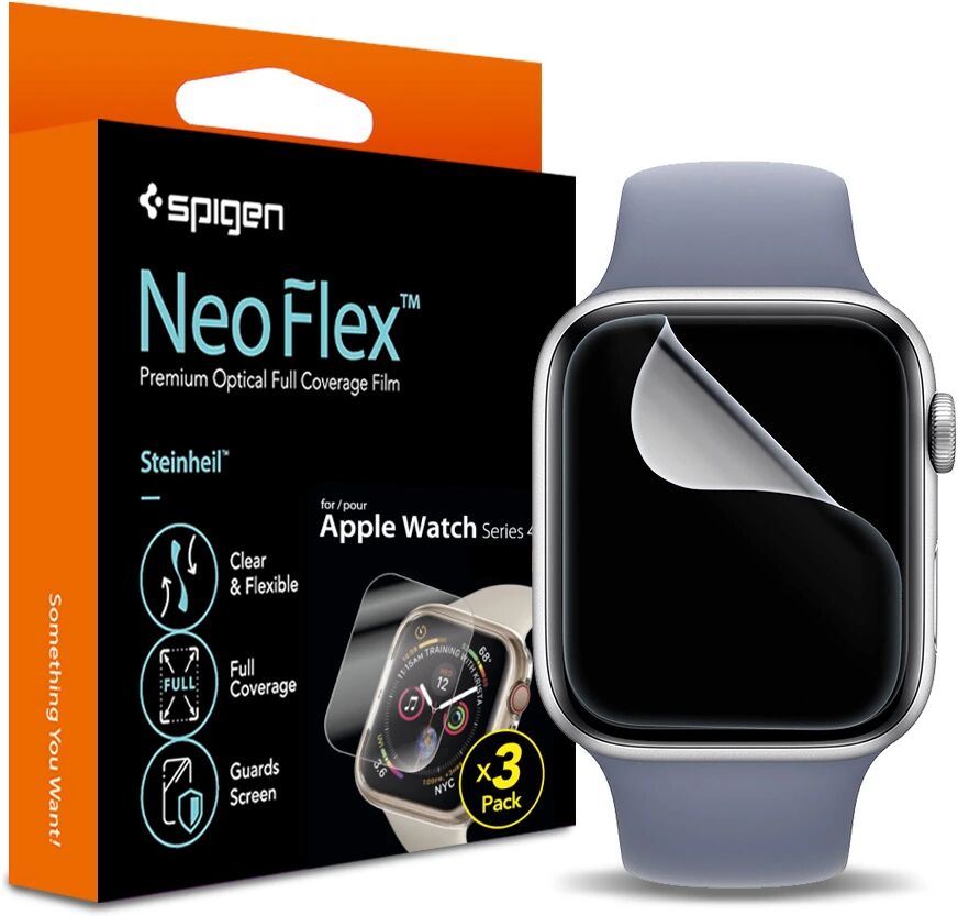 Spigen Ochranná fólie pro Apple Watch 44mm - Spigen, Film Neo Flex 3ks