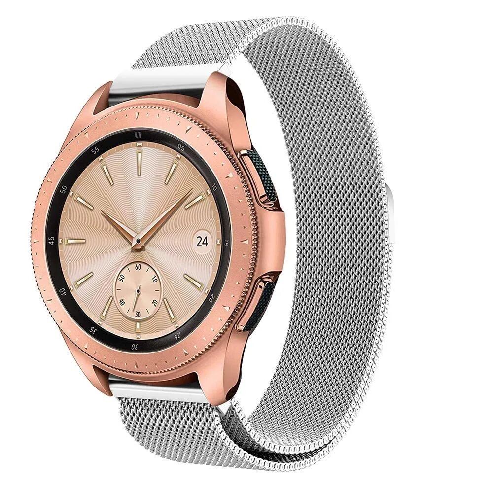 Tech-Protect Řemínek pro Samsung Galaxy Watch 42mm - Tech-Protect, Milaneseband Silver