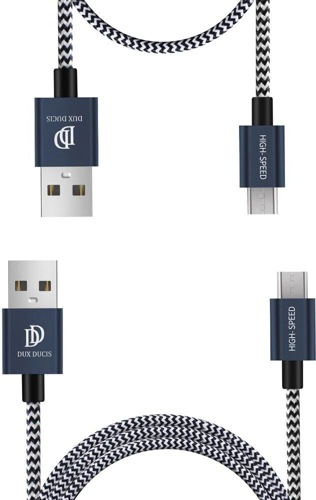 DuxDucis Kabel MICRO-USB - DuxDucis, 2-PACK SET (100cm+20cm) Blue