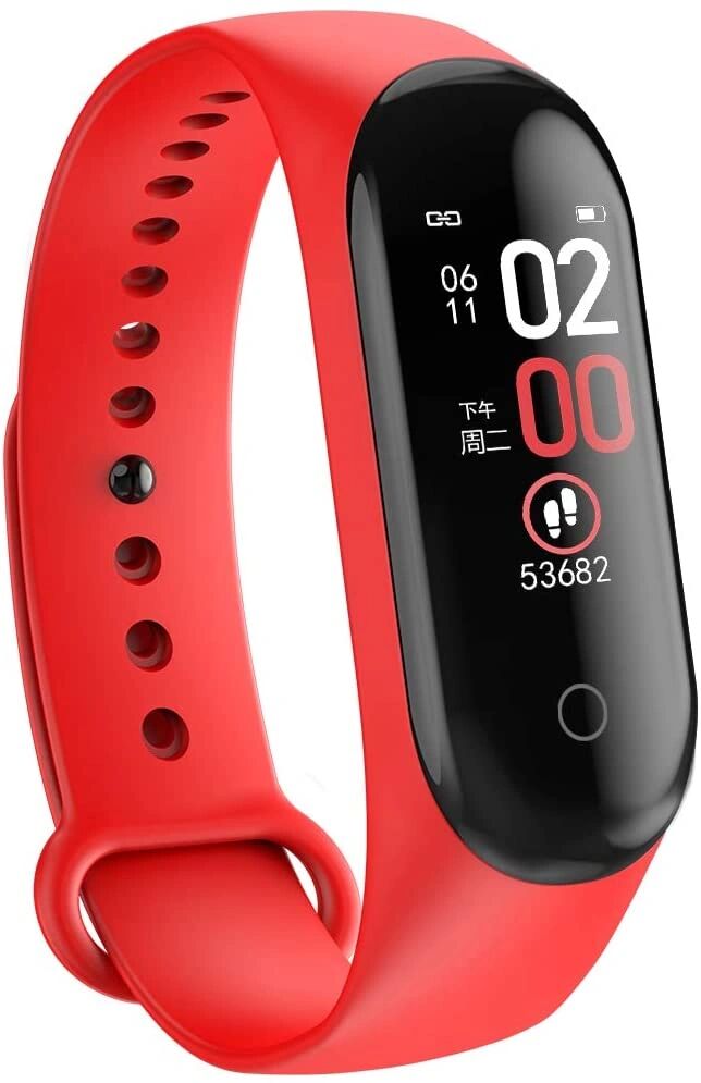 iPouzdro.cz Bluetooth fitness náramek - M4 Red