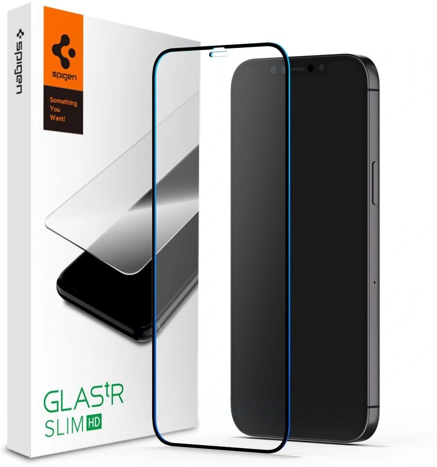 Spigen Ochranné tvrzené sklo pro iPhone 12 / 12 Pro - Spigen, Glass FC