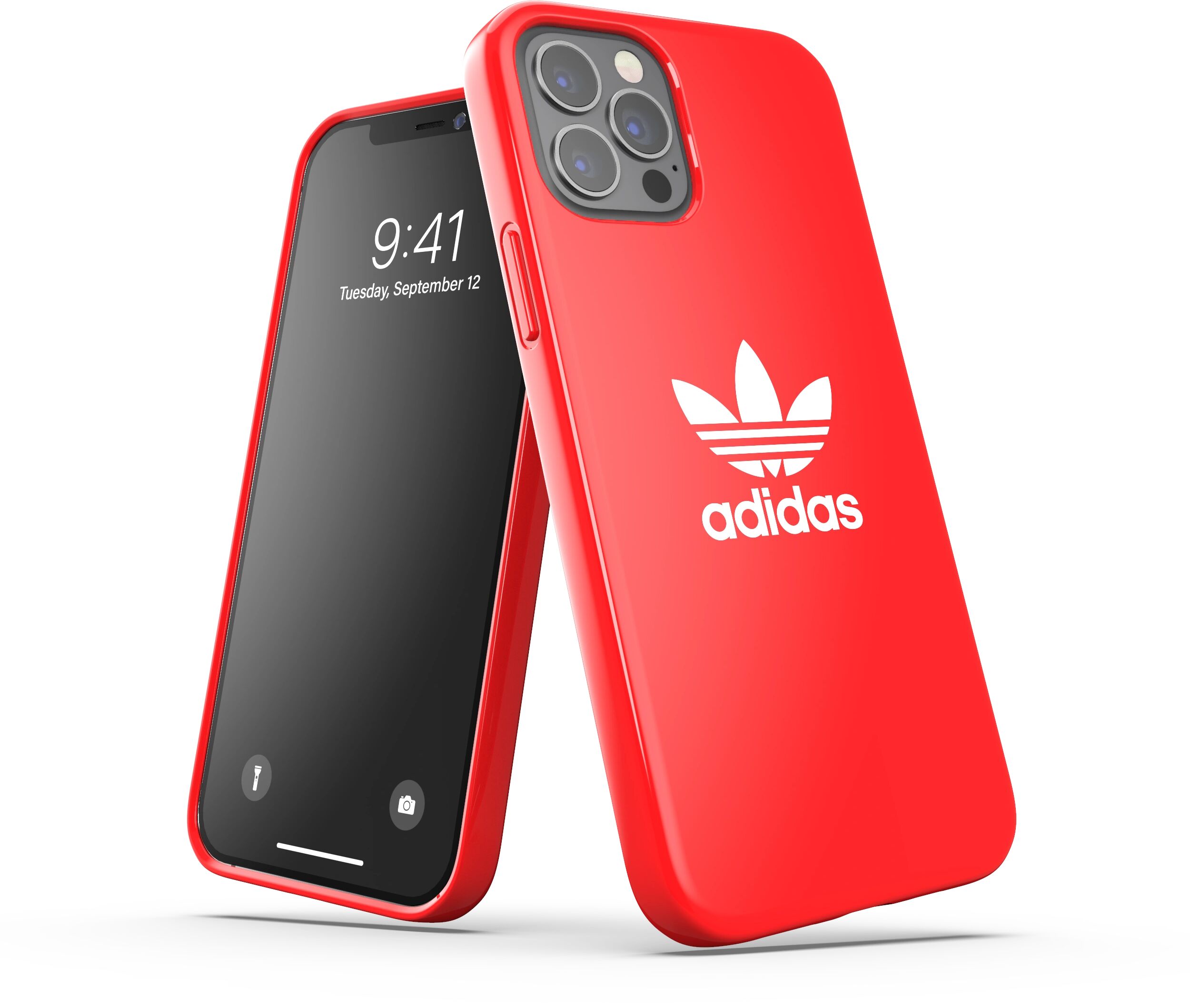 Adidas Ochranný kryt pro iPhone 12 / 12 Pro - Adidas, Snap Case Trefoil Red