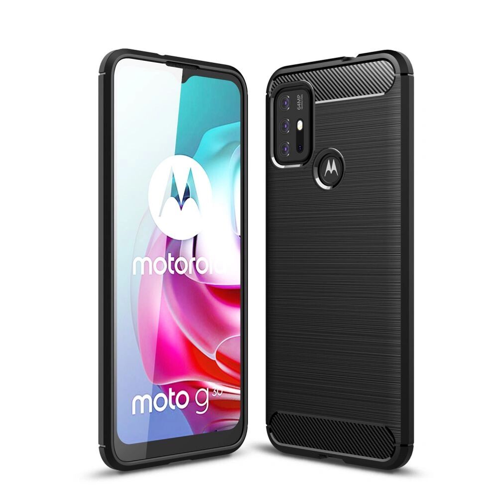 Tech-Protect Ochranný kryt na Motorola Moto G10 / G30 - Tech-Protect, Tpucarbon Black