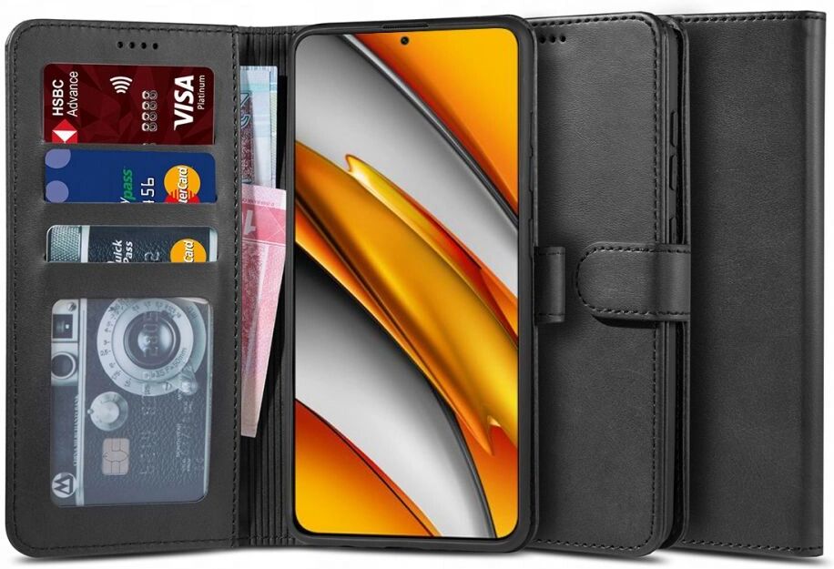 Tech-Protect Ochranné pouzdro na Xiaomi Poco F3 / Mi 11i - Tech-Protect, Wallet 2 Black