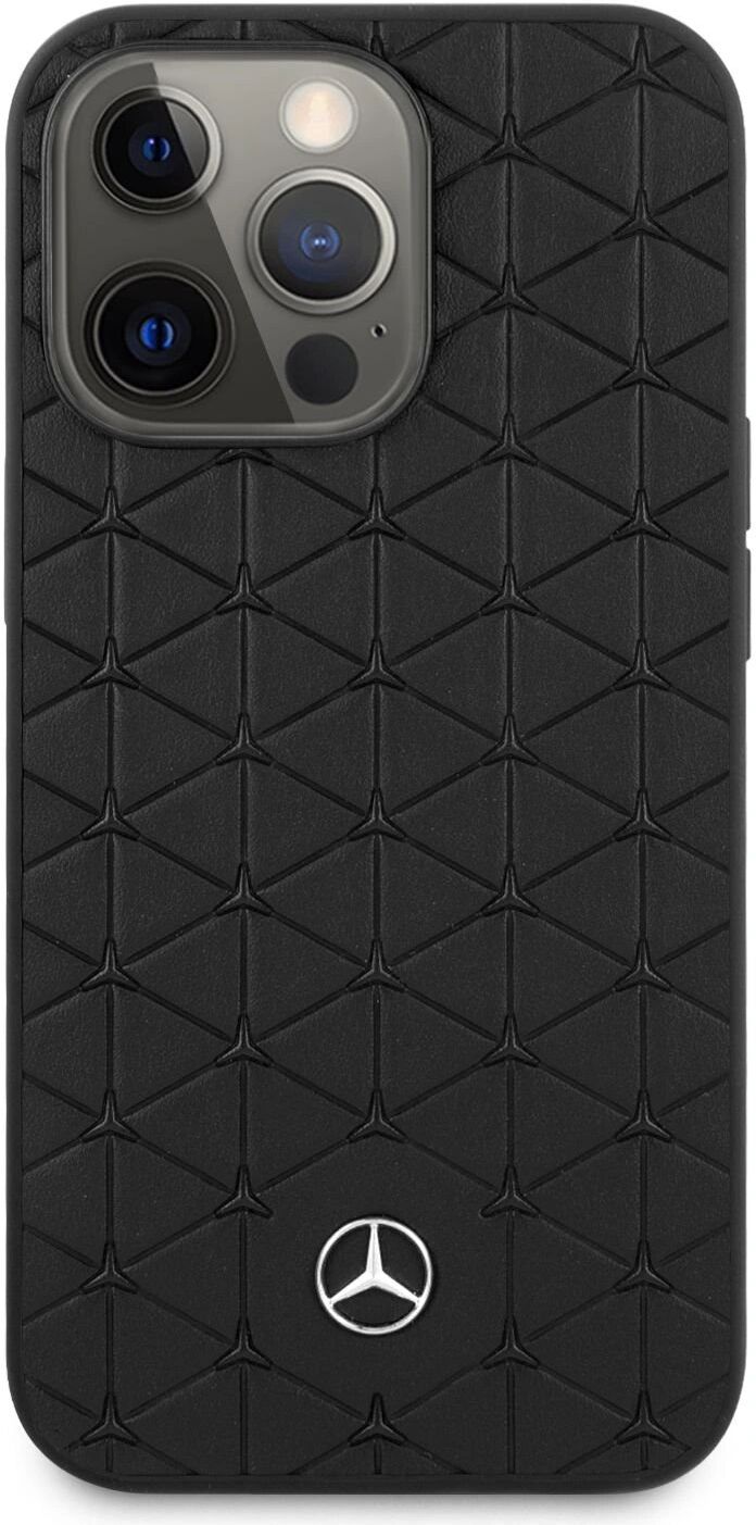 Mercedes-Benz Ochranný kryt pro iPhone 13 Pro MAX - Mercedes, Mercedes, Leather Quilted Black