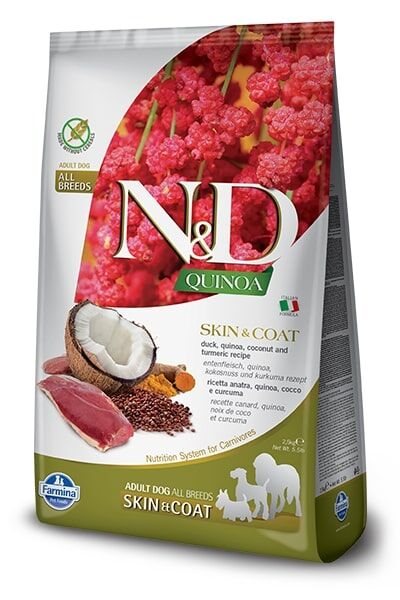 Natural&amp;Delicious N&amp;D dog GF QUINOA skin/coat DUCK/COCONUT - 2,5kg