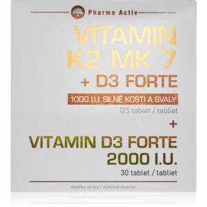 Pharma Activ Vitamin K2 MK7+D3 Forte tbl.125 + Vitamin D3 Forte 2000 I.U. tbl30 sada (pro zdravé kosti)