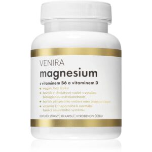 Venira Magnesium +B6 a vitamín D doplněk stravy pro normální činnost nervové soustavy 90 cps