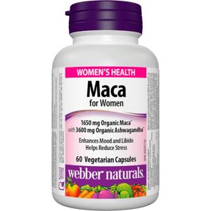 Webber Naturals Maca for Women doplněk stravy pro podporu správné hormonální činnosti 60 cps