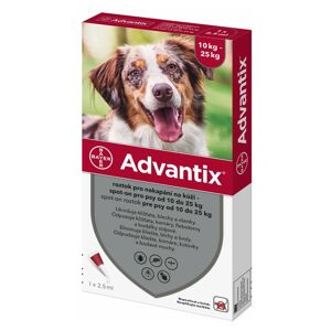 ADVANTIX Spot-on pro psy 10-25 kg 2,5 ml 1 pipeta
