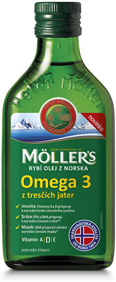 Möller´s Möller´s rybí olej Omega 3 z tresčích jater 250 ml