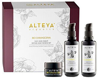 Alteya organics Dárkový set luxusní regenerační a obnovující péče o pleť BIO Damascena