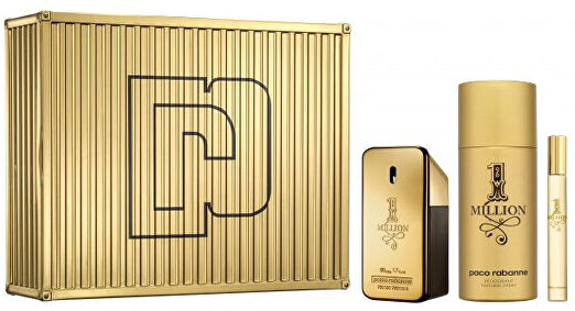 Paco Rabanne 1 Million - EDT 50 ml + EDT 10 ml + deodorant ve spreji 150 ml