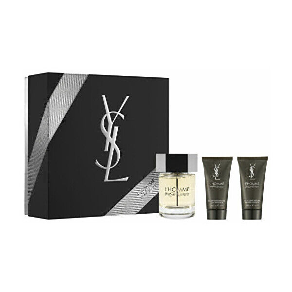 Yves Saint Laurent L´Homme - EDT 100 ml + balzám po holení 50 ml + sprchový gel 50 ml