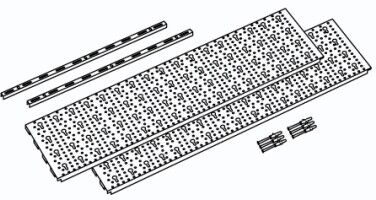 Element System Panel na nářadí a boxy element system, základní sada, 800 x 400 mm