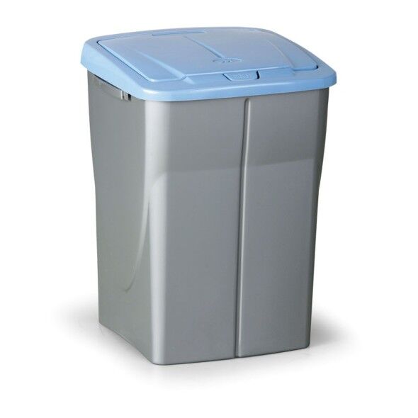 B2B Partner Plastový odpadkový koš s víkem 45 l, modré víko
