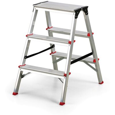 B2B Partner Hliníkové oboustranné schůdky VENBOS, 2x3 stupně, 650 mm B2B Partner Hliníkové oboustranné schůdky VENBOS, 2x3 stupně, 650 mm