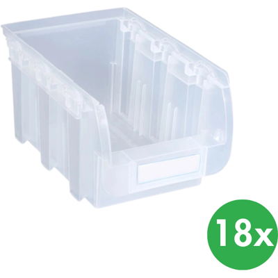 Allit Plastový box COMPACT, 102 x 100 x 60 mm, 18 ks, průhledný Allit Plastový box COMPACT, 102 x 100 x 60 mm, 18 ks, průhledný