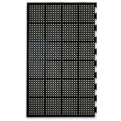 COBA Odolná průmyslová gumová rohož, protiúnavová, 1 spoj delší strana, 90 x 150 cm, černá COBA Odolná průmyslová gumová rohož, protiúnavová, 1 spoj delší strana, 90 x 150 cm, černá