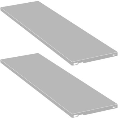 Kovová police pro ELEMENT SYSTEM, 800 x 250 mm, šedá, balení 2 ks Kovová police pro ELEMENT SYSTEM, 800 x 250 mm, šedá, balení 2 ks
