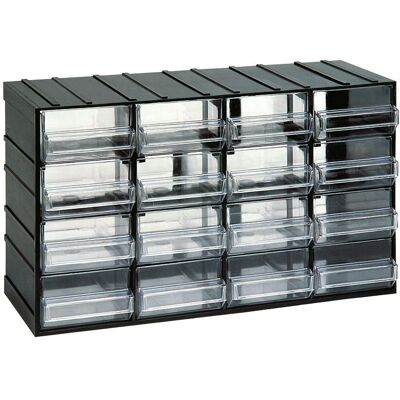 ArtPlast Modulová skříňka se zásuvkami, 382 x 148 x 230 mm, 16 zásuvek ArtPlast Modulová skříňka se zásuvkami, 382 x 148 x 230 mm, 16 zásuvek