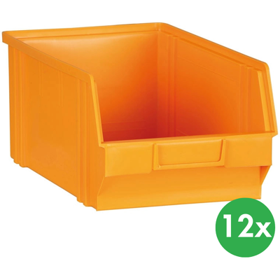 ArtPlast Plastové boxy BASIC, 305 x 480 x 177 mm, 12 ks, žlutooranžová ArtPlast Plastové boxy BASIC, 305 x 480 x 177 mm, 12 ks, žlutooranžová