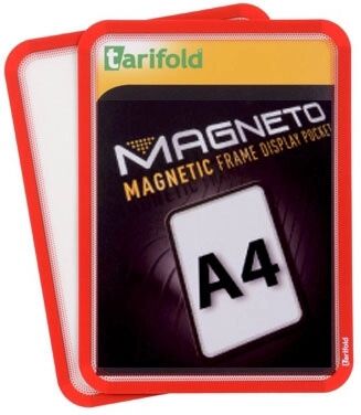 TARIFOLD Magnetická kapsa a4, 2ks, červená