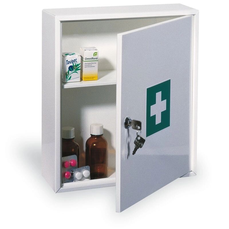 COMSAFE Kovová nástěnná lékárnička na pracoviště mk-1, 36x31,5x11 cm, bez