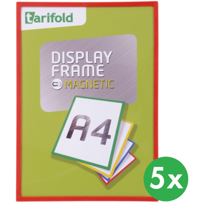 Tarifold Magnetický rámeček A4 (5 ks), červená Tarifold Magnetický rámeček A4 (5 ks), červená