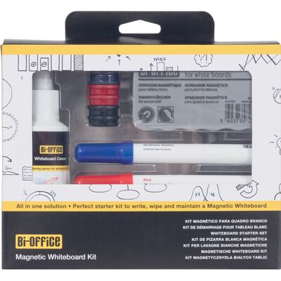 Bi-Office Sada pro bílé magnetické popisovací tabule, s magnety Bi-Office Sada pro bílé magnetické popisovací tabule, s magnety