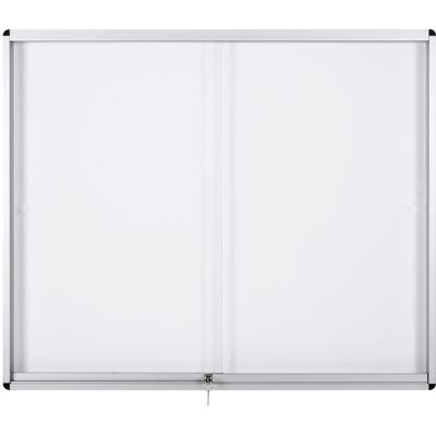 Bi-Office Vnitřní vitrína s posuvnými dveřmi, bílá magnetická, 967 x 706 mm Bi-Office Vnitřní vitrína s posuvnými dveřmi, bílá magnetická, 967 x 706 mm