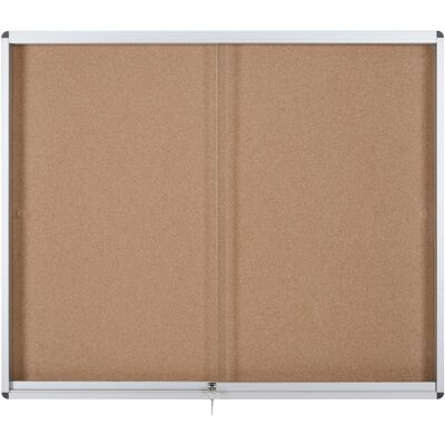Bi-Office Vnitřní vitrína s posuvnými dveřmi, korková, 967 x 706 mm Bi-Office Vnitřní vitrína s posuvnými dveřmi, korková, 967 x 706 mm