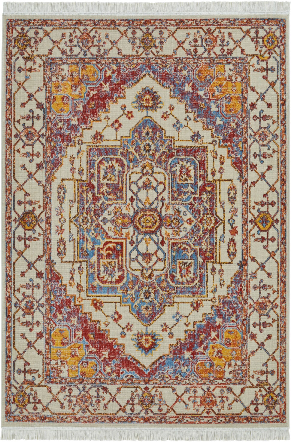 Nouristan - Hanse Home koberce Kusový koberec Sarobi 105130 Cream, Multicolored - 200x290 cm