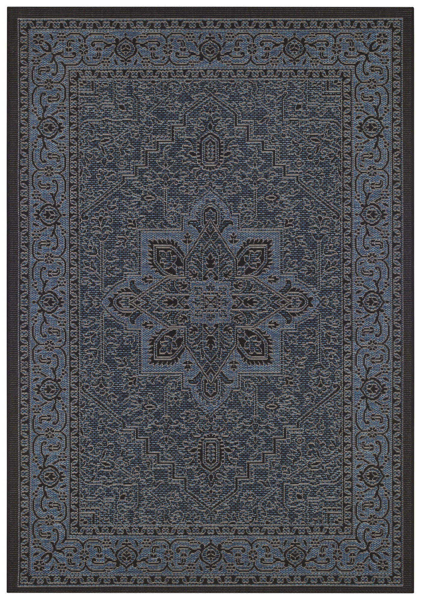 NORTHRUGS - Hanse Home koberce Kusový koberec Jaffa 103872 Azurblue/Anthracite - 160x230 cm