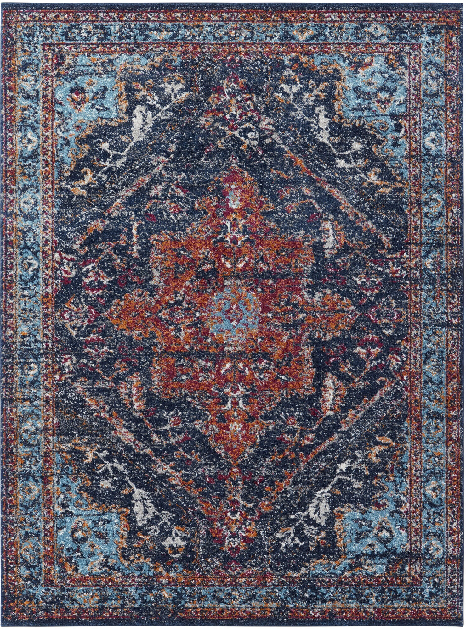 Nouristan - Hanse Home koberce Kusový koberec Lugar 104090 Denim Blue - 200x290 cm